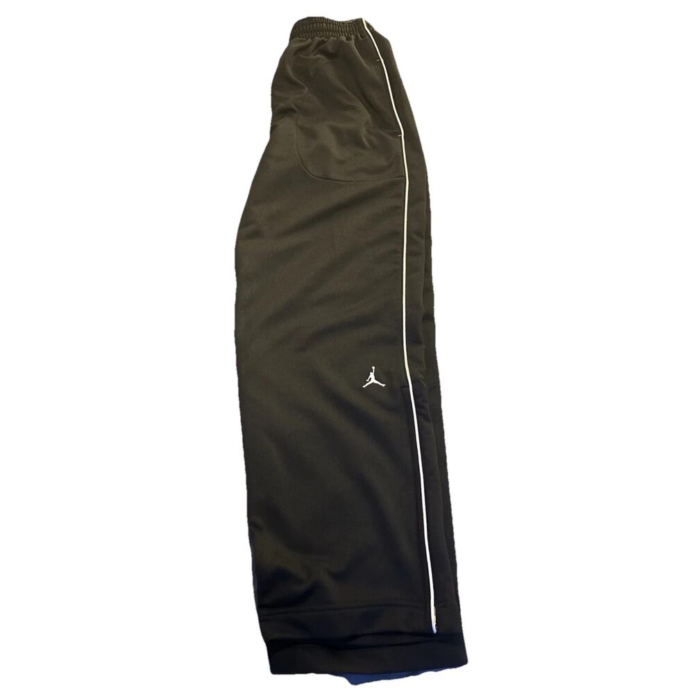 JORDAN Pants Men L Black Jumpman Basketball Activewear Fleece Sweatpants Casual
